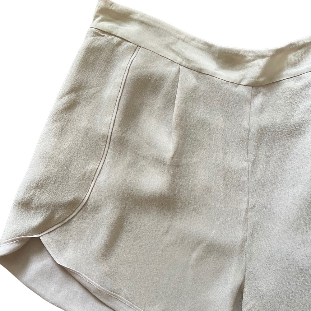 Reiss Beige Silk Shorts